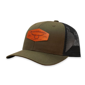 LEATHER PATCH ARMY GREEN ROPESMART CAP