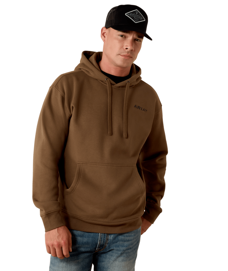 MENS TEAK WOODEN RIDGE ARIAT HOODIE
