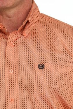 MILLER INTERNATIONAL MENS CLOTHING MENS CORAL PRINT CINCH LONG SLEEVE SHIRT