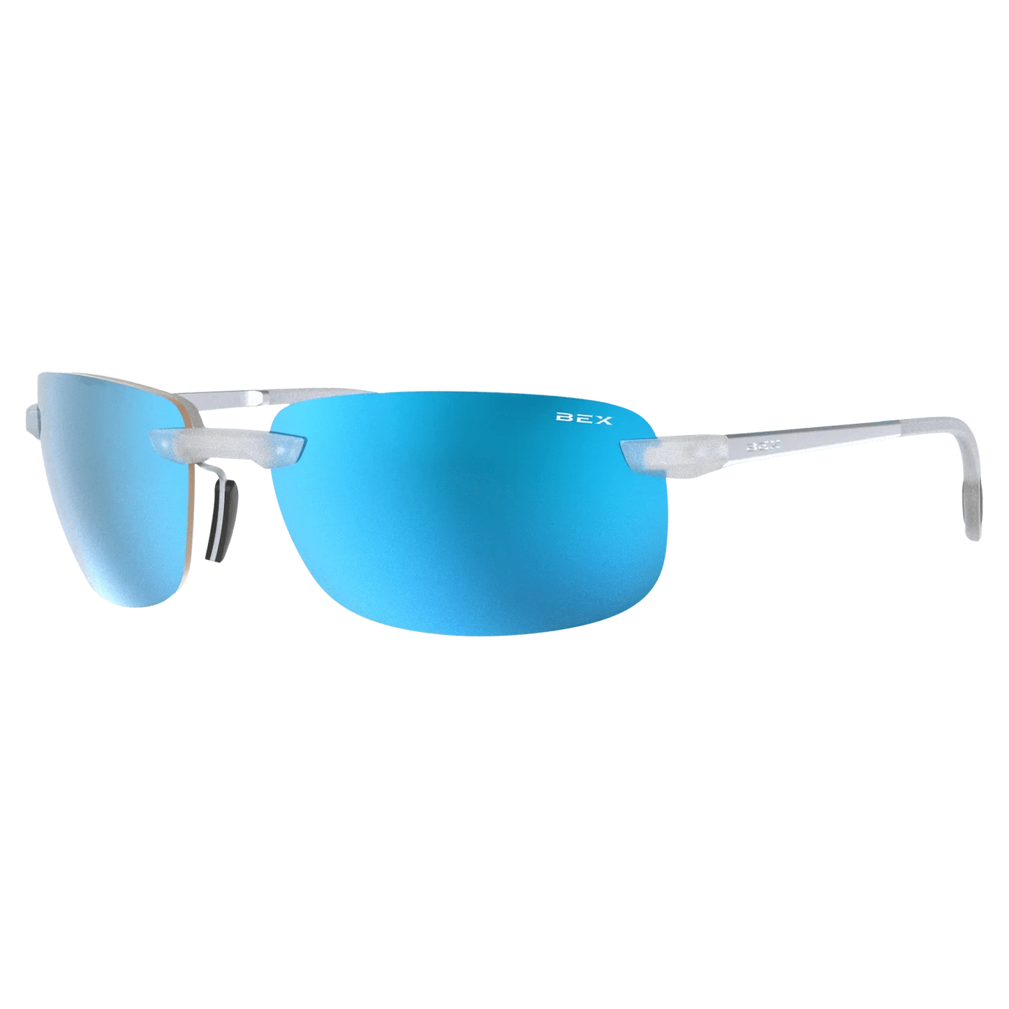 BEX SUNGLASSES ACCESSORIES Default RIPLEY SILVER/SIENNA/BLUE ANGLER PRO SUNGLASSES