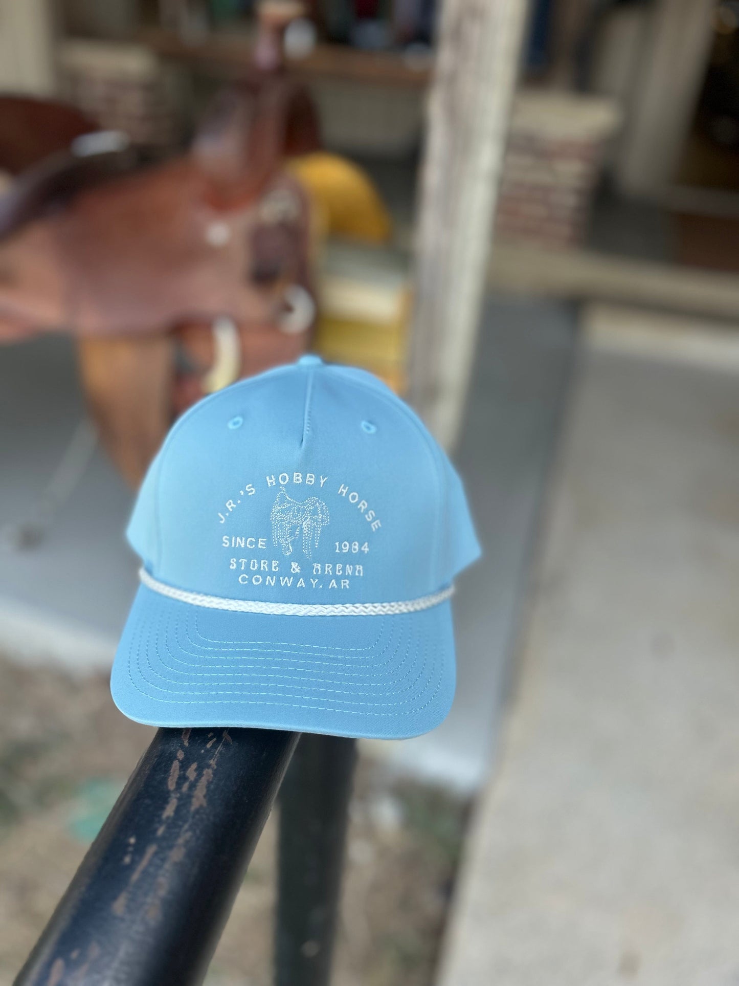 JR'S HOBBY HORSE APPAREL Default SMOKE BLUE/WHITE JRS SADDLE LOGO CAP
