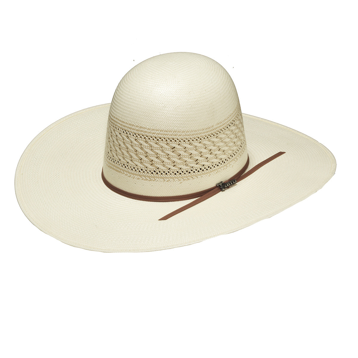 M&F WESTERN PRODUCTS HATS TWISTER 4.5" OPEN CROWN 30X SHANTUNG STRAW HAT