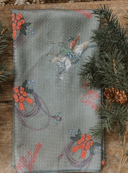 THE WHOLE HERD ACCESSORIES CHRISTMAPATTERN CHRISTMAS TEA TOWELS -