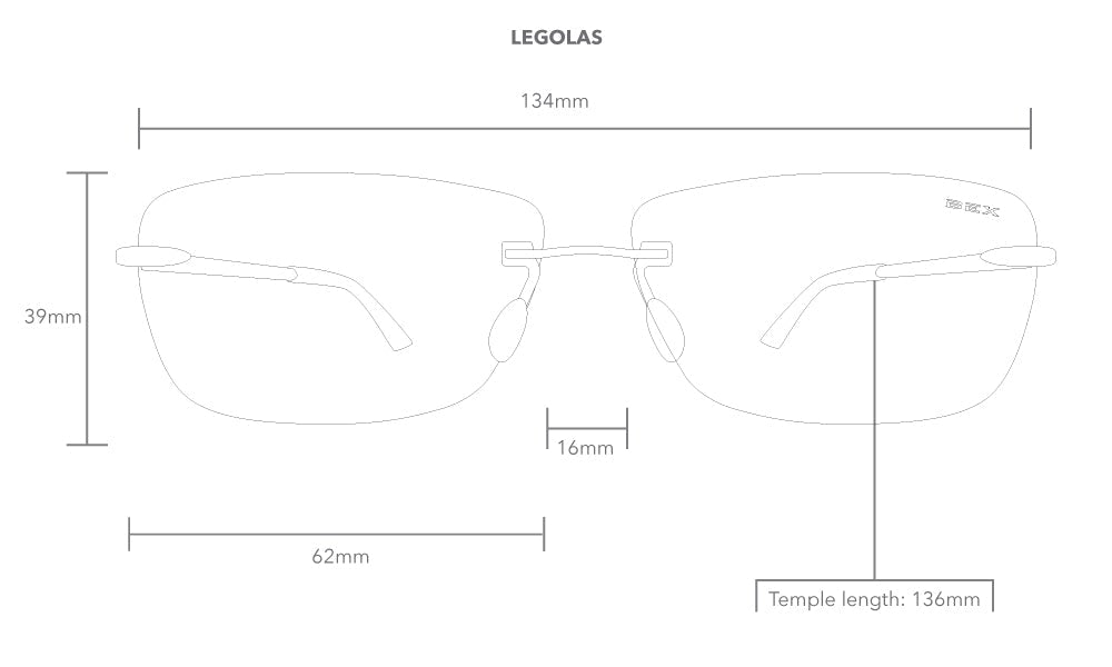 BEX SUNGLASSES ACCESSORIES LEGOLAS SUNGLASSES BK/GY