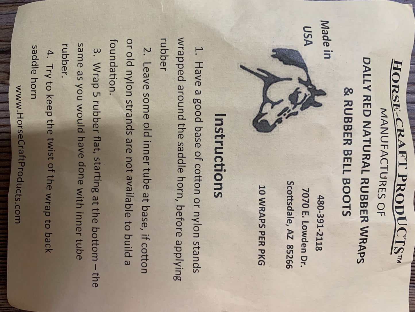 HORSE CRAFT PRODUCTS ROPES Default RED DALLY RUBBER