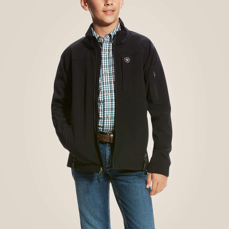 KIDS ARIAT LOGO 2.0 SOFTSHELL JACKET
