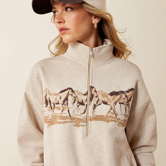 ARIAT WMS RUNNING WILD 1/2 ZIP