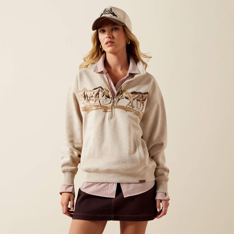 ARIAT WMS RUNNING WILD 1/2 ZIP