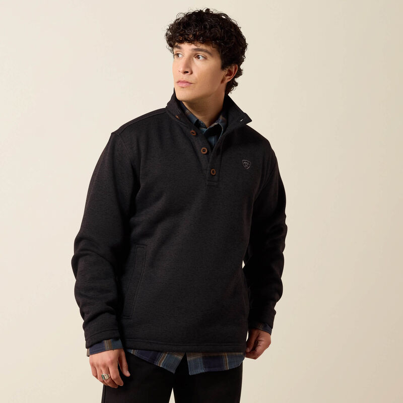 MENS CALDWELL 1/4 BUTTON SWEATER