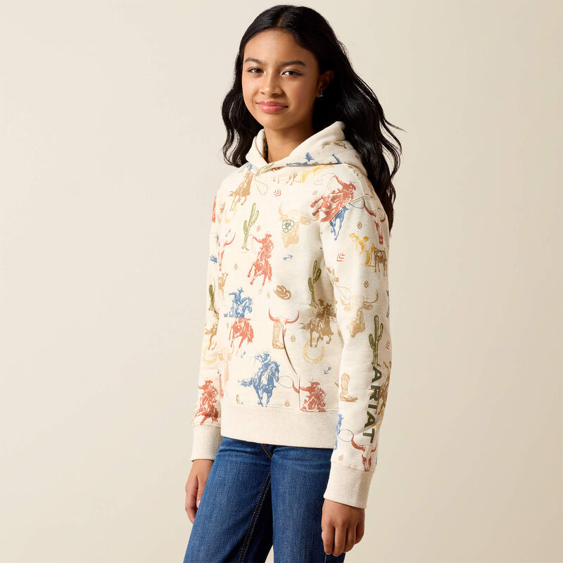 ARIAT GIRLS RANCH TALE HOODIE