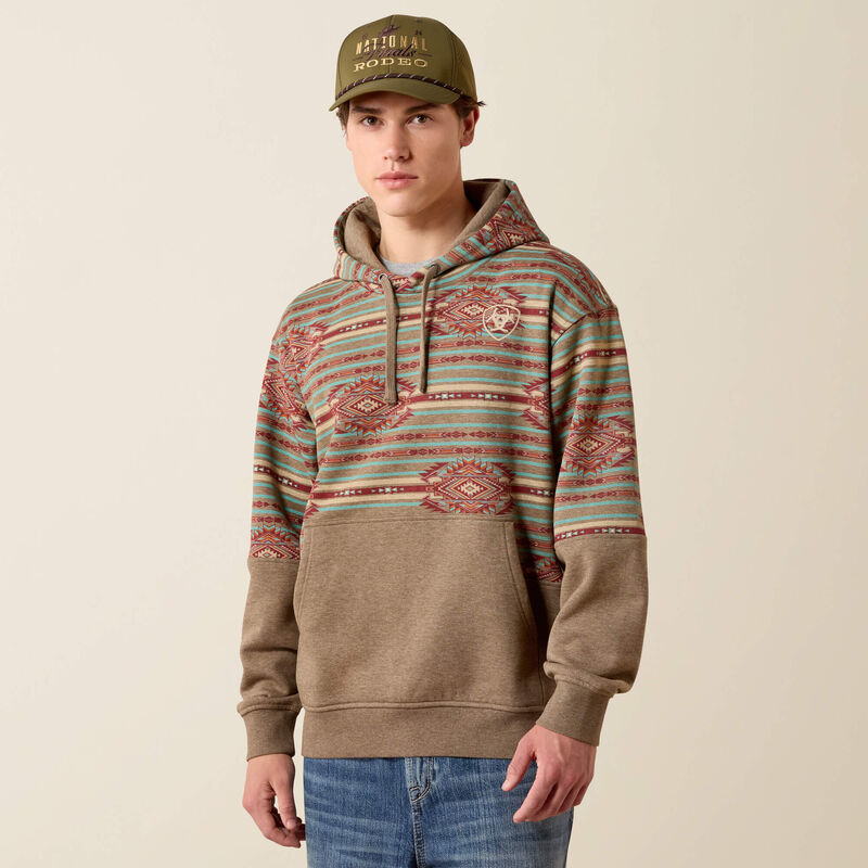 MENS ARIAT COLOR BLOCK HOODIE