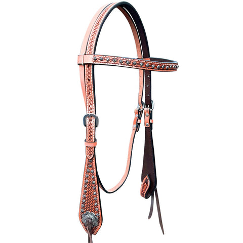 BASKET WEAVE BROWBAND HEADSTALL