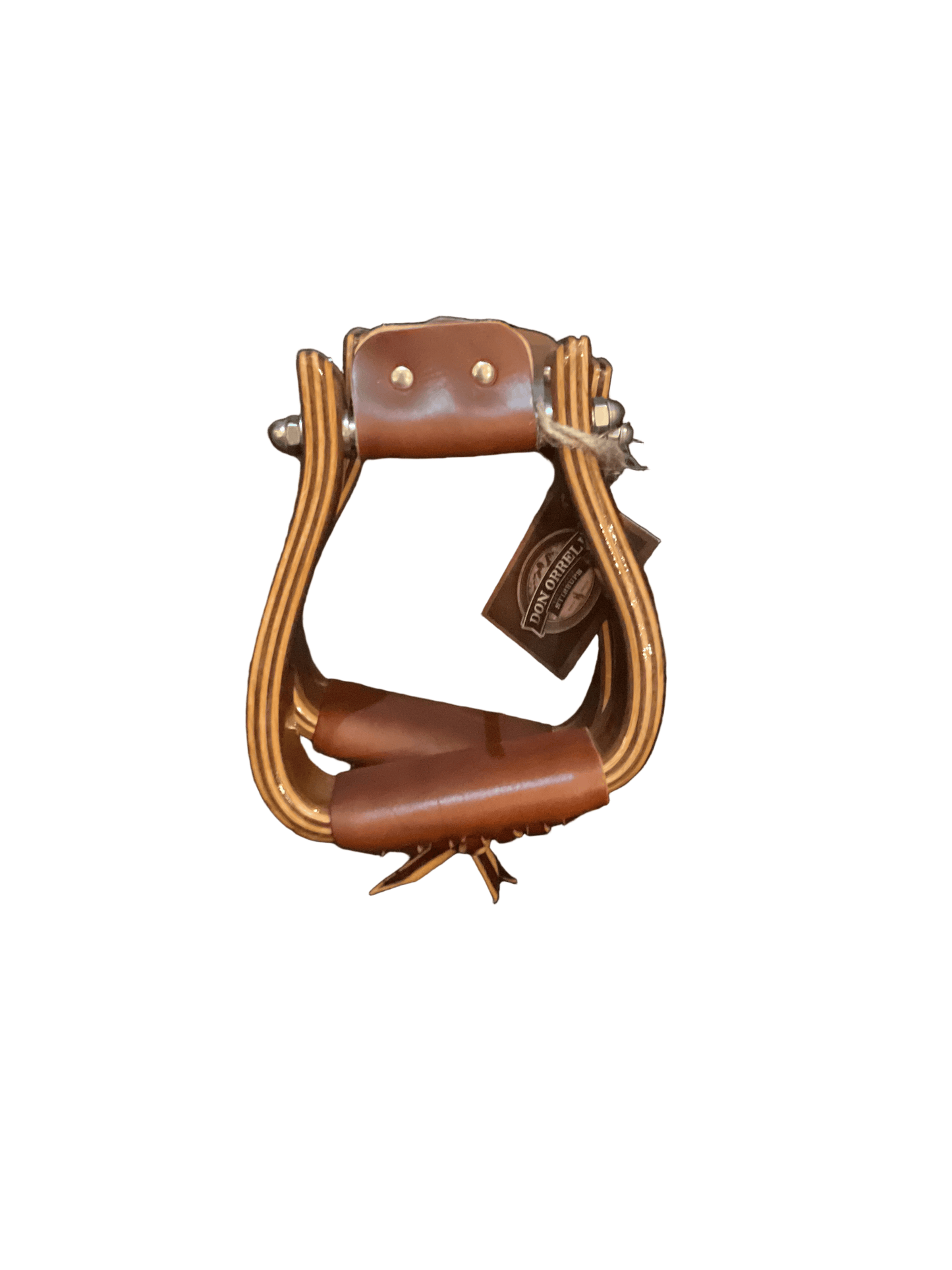 DON ORRELL STIRRUPS TACK + SUPPLIES Default 2" WALNUT ANGLED FLAT BOTTOM STIRRUP