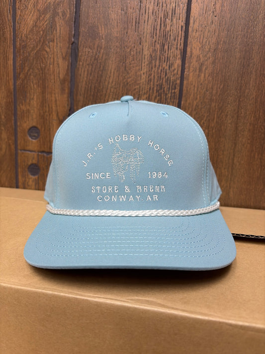 SMOKE BLUE & WHITE JRS SADDLE LOGO CAP