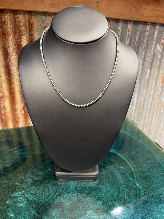 18" 3.2mm DISC NAVAJO PEARL NECKLACE