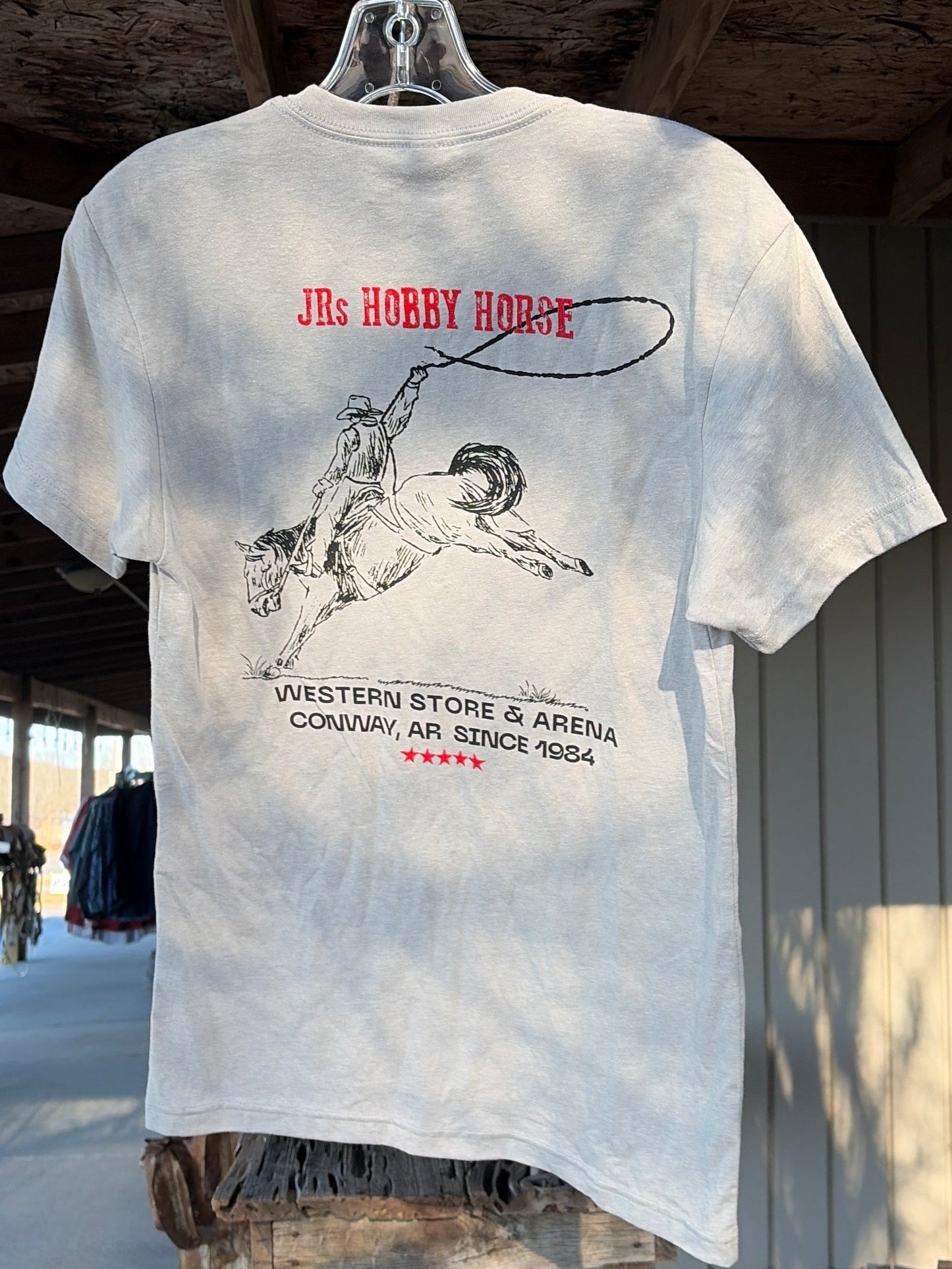JRS GREY BUCKING HORSE TEE SHIRT