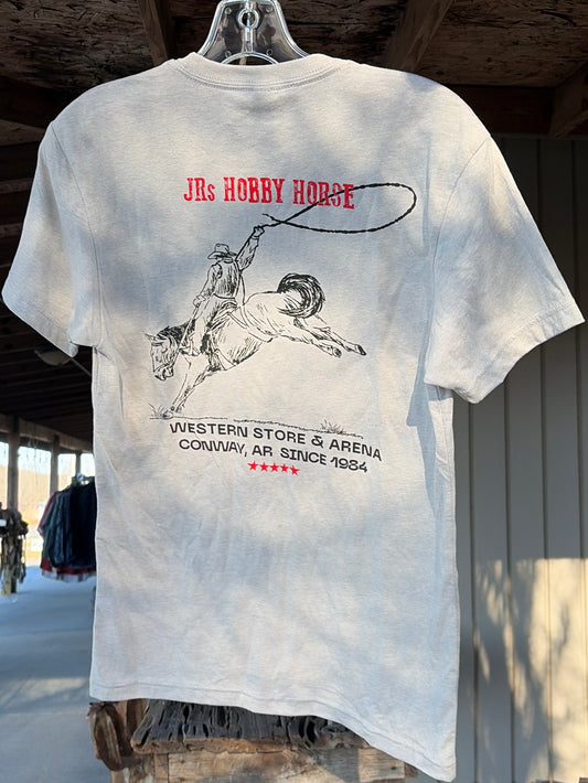 JRS GREY BUCKING HORSE TEE SHIRT
