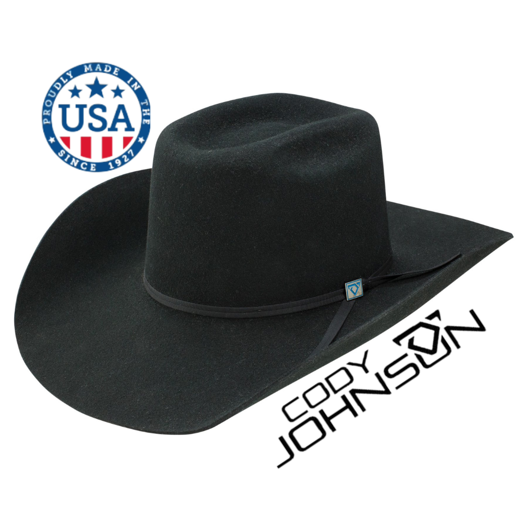 CJ 9TH ROUND BLACK FELT HAT