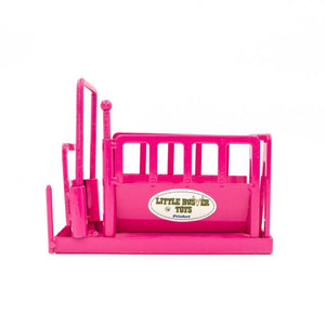 LITTLE BUSTERS PINK CATTLE SQUEEZE CHUTE