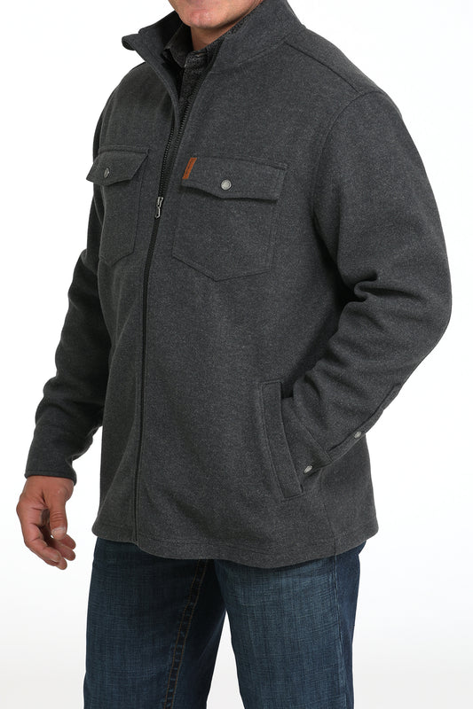 MENS CHROME BRUSHED KNIT JACKET