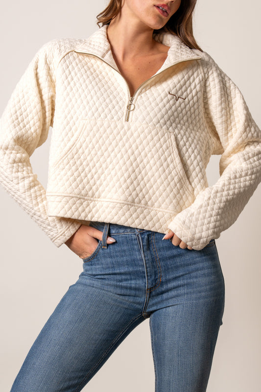 LADIES NATURAL RITA 1/4 ZIP PULLOVER