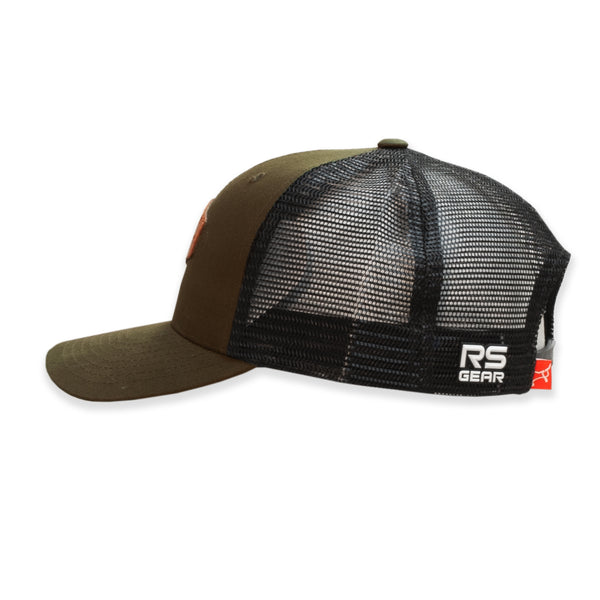 LEATHER PATCH ARMY GREEN ROPESMART CAP