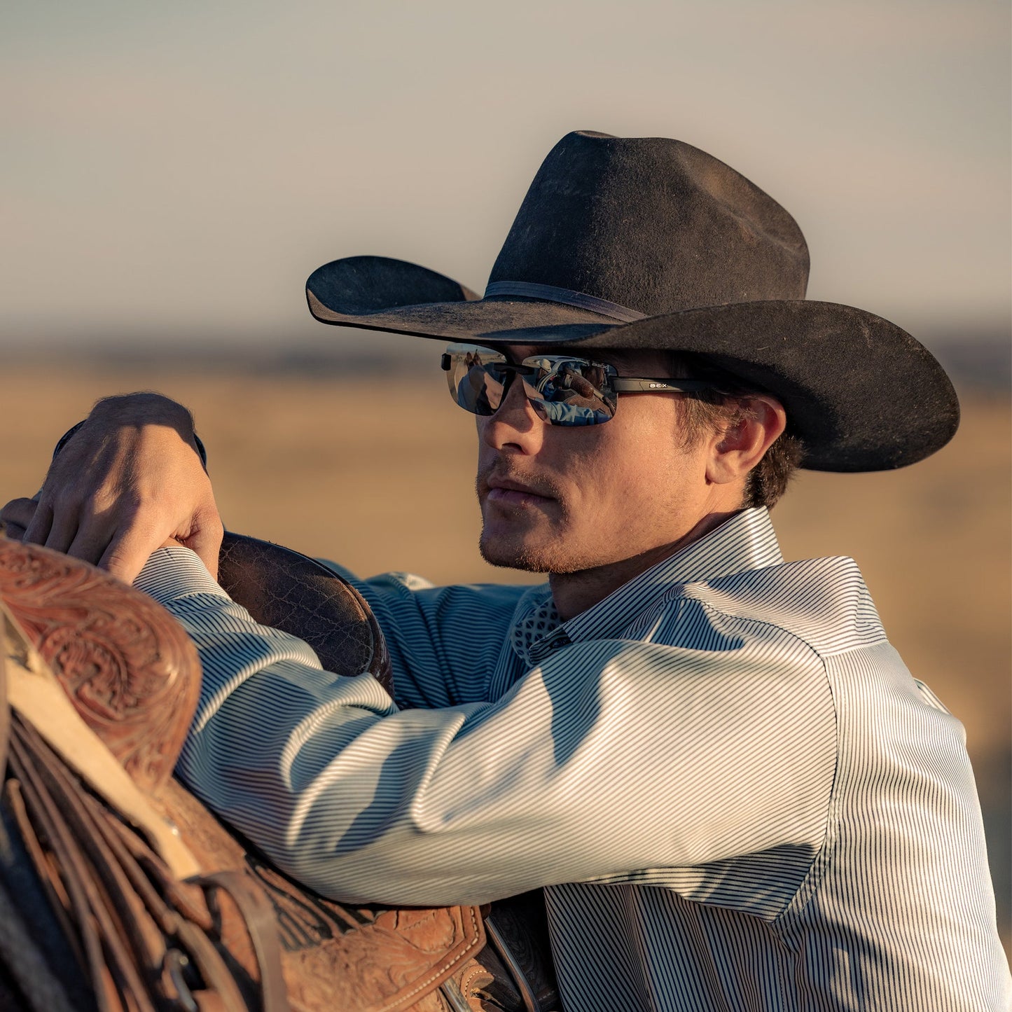 HARRIS BK/GRAY/SILVER BEX SUNGLASSES