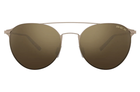 DEMI GOLD/BROWN BEX SUNGLASSES