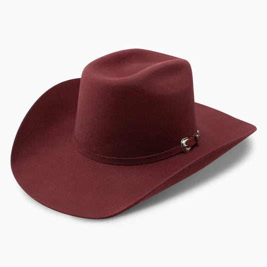 RESISTOL/HATCO HATS COJO THUNDER HILL BURGANDY FELT HAT