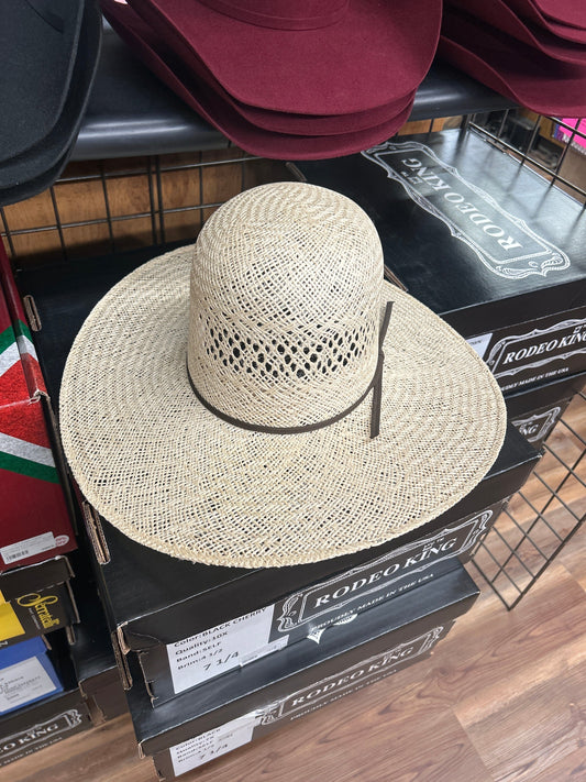RODEO KING HATS HATS JUTE 5 OPEN/FLAT STRAW HAT