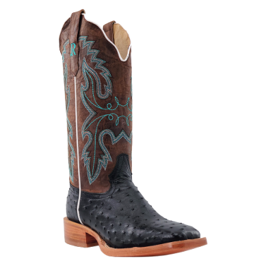 R WATSON BOOTS BOOTS LADIES BLACK FULL QUILL OSTRICH R WATSON BOOTS