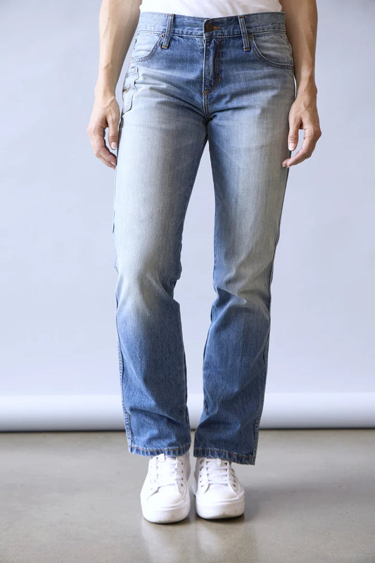 KIMES RANCH CLOTHING-LADIES LADIES BROOKS MID-WASH KIMES JEAN