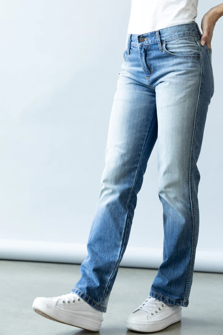 KIMES RANCH CLOTHING-LADIES LADIES BROOKS MID-WASH KIMES JEAN