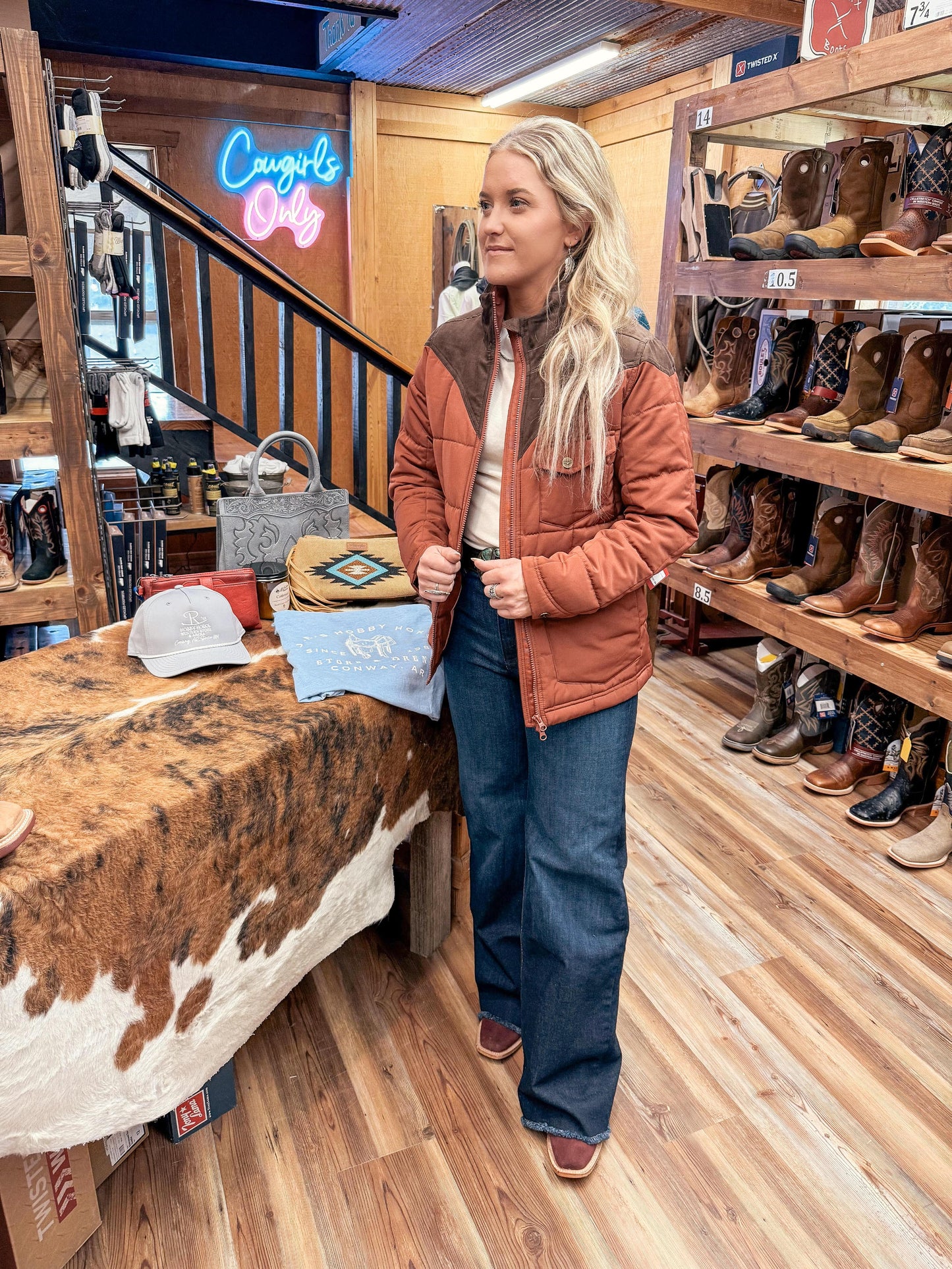 KIMES RANCH LADIES CLOTHING LADIES BURNT RED LENORA JACKET