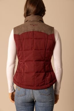 KIMES RANCH LADIES CLOTHING LADIES MAROON LENORA VEST