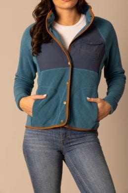 KIMES RANCH LADIES CLOTHING LADIES MID-BLUE SELMA POLAR FLEECE JACKET