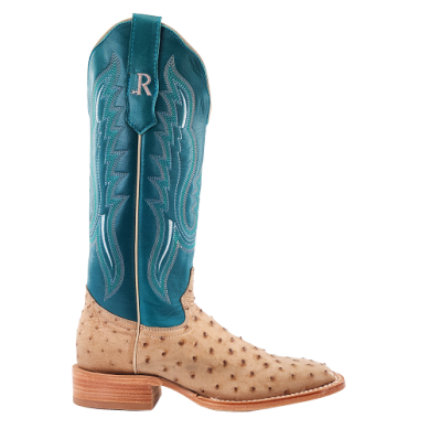LADIES SAND FULL QUILL OSTRICH R WATSON BOOTS