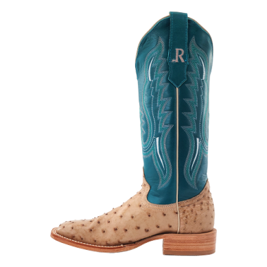 LADIES SAND FULL QUILL OSTRICH R WATSON BOOTS