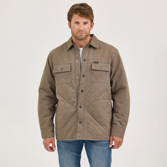 WRANGLER MENS CLOTHING MENS CHOCOLATE WRANGLER REVERSIBLE JACKET