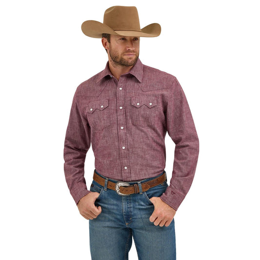 WRANGLER MENS CLOTHING MENS FIG CODY JOHNSON WRANGLER L/S SNAP SHIRT