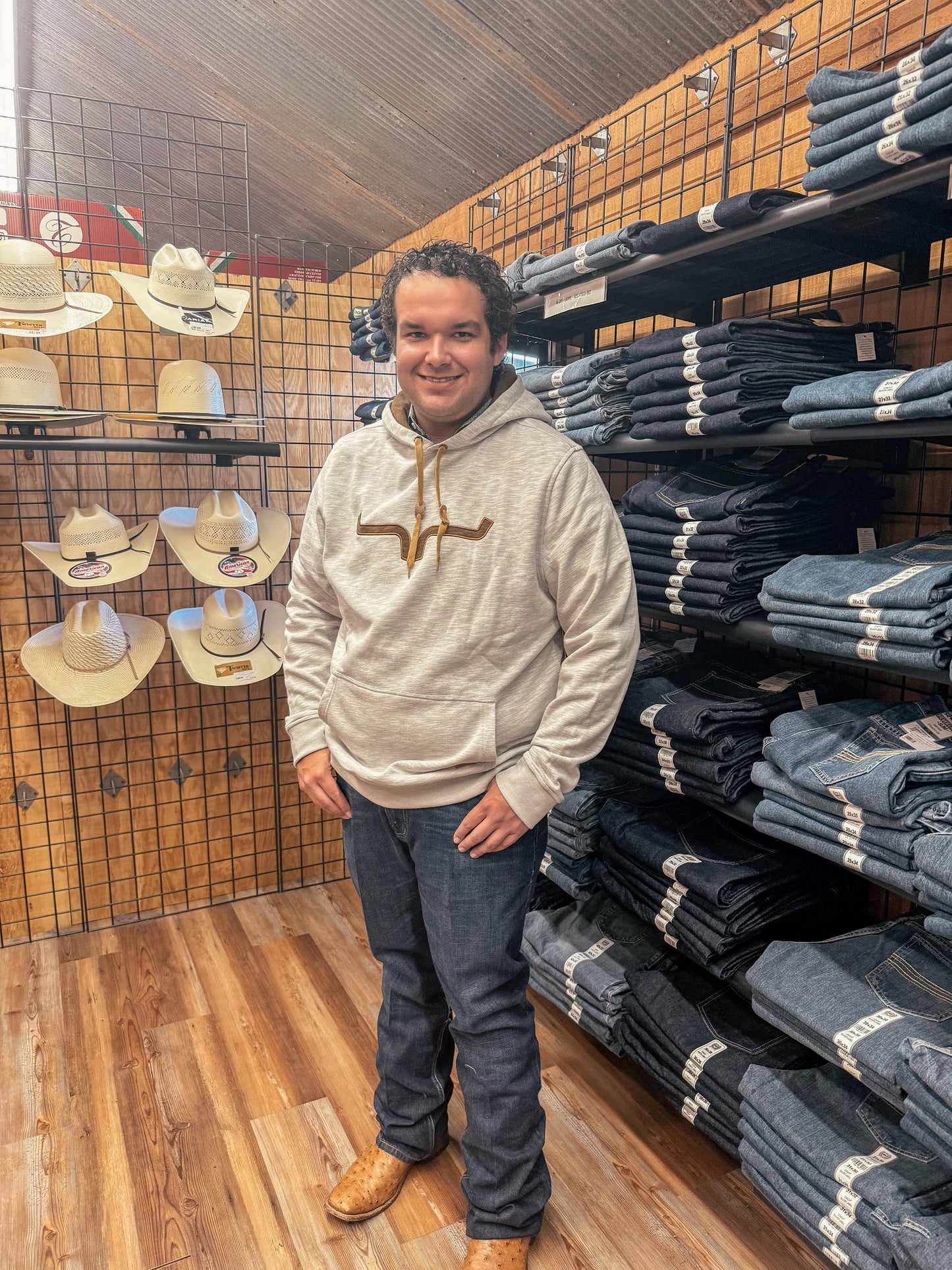 KIMES RANCH MENS CLOTHING NATURAL DURHAM KIMES HOODIE