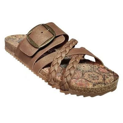 LADIES NORA BROWN SANDALS