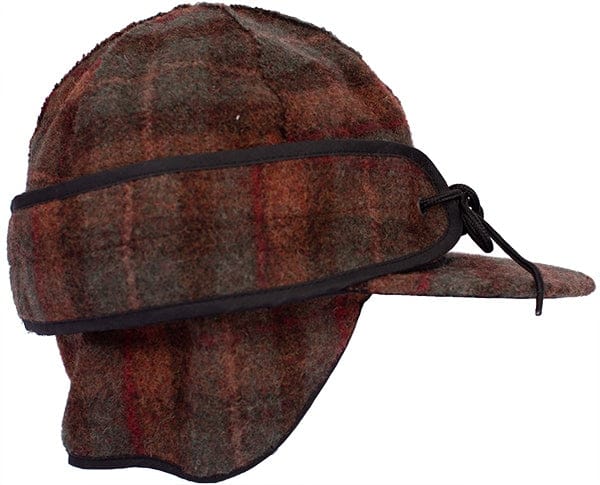 WYOMING TRADERS ACCESSORIES TAN PLAID YUKON WOOL CAP