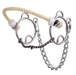 TWISTED WIRE SNAFFLE COMBINATION BIT