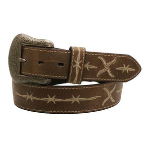 TWISTED X NATURAL BARBWIRE BELT