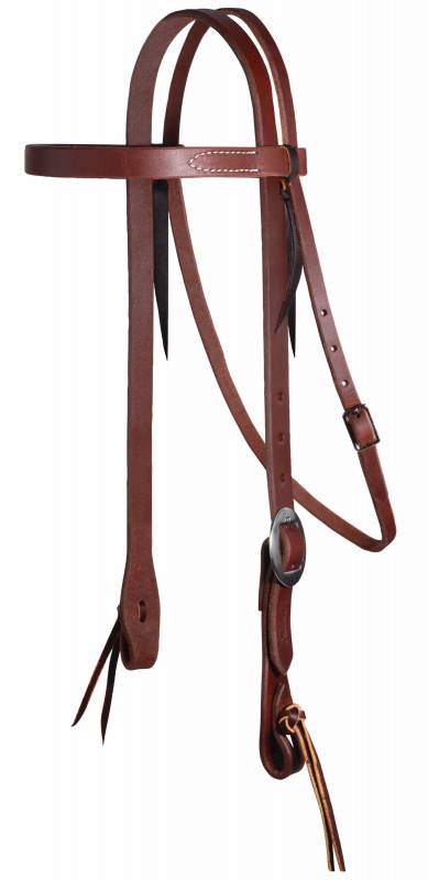BROWBAND RANCH HEADSTALL W/ PINEAPPLE KNOT