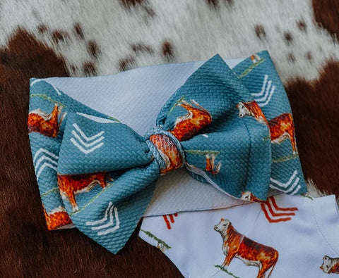HEREFORD HIGH CLASS HEADWRAP BOW