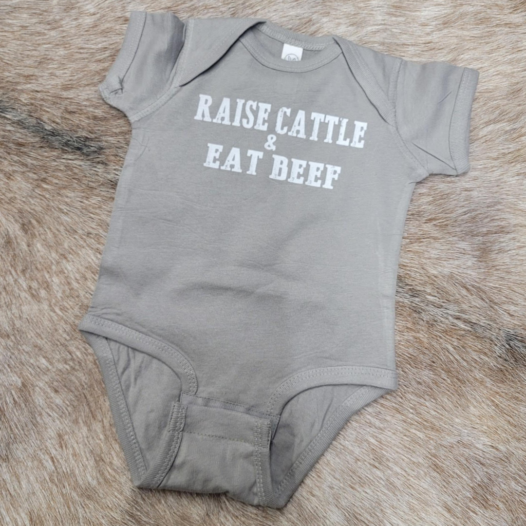 RAISE CATTLE EAT BEEF INFANT & TODDLER TEE