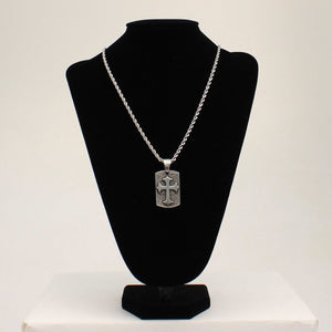 CROSS DOG TAG NECKLACE