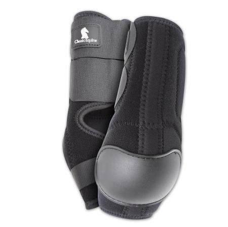 CLASSIC EQUINE TACK TACK BLACK NEOPRENE SKID BOOT